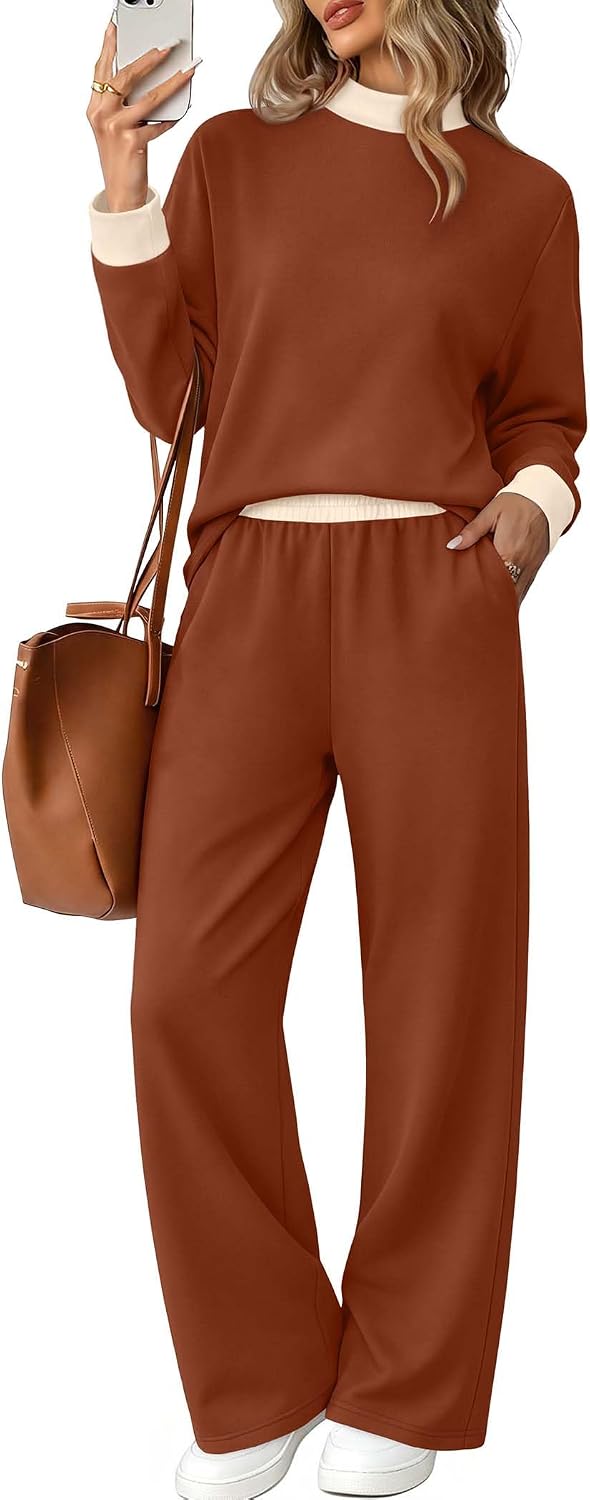Women Striped Lounge Set Going Out Fall Outfit
