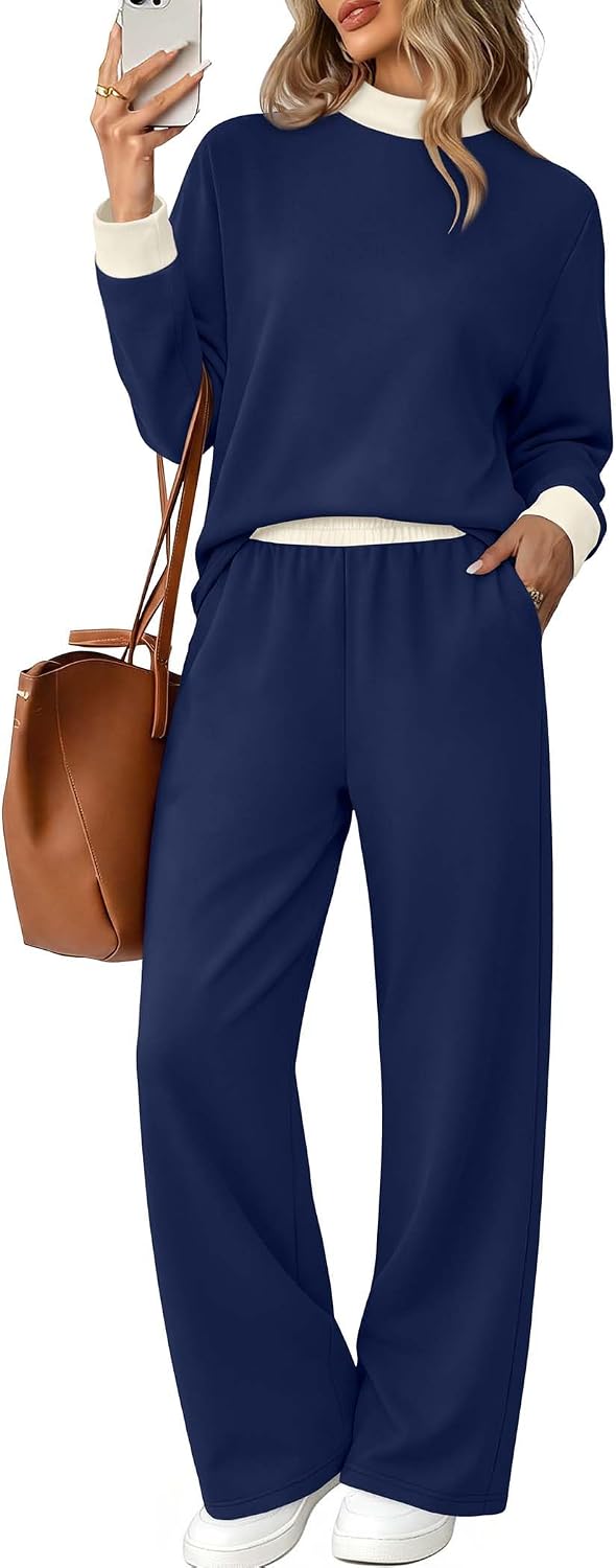 Women Striped Lounge Set Going Out Fall Outfit